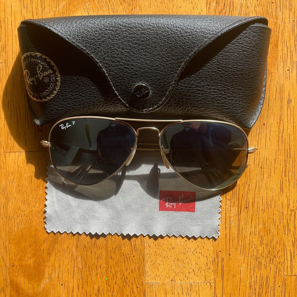 Polarized Ray Ban Aviators Full Package